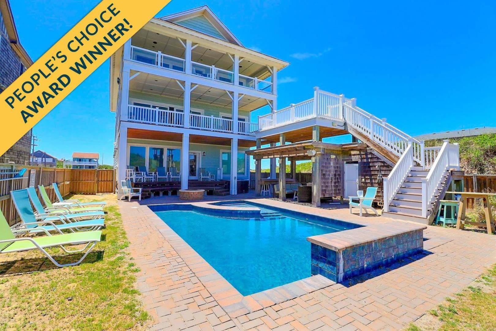 6007 Happy Sol Oceanfront Heatable Pool Villa Nags Head Ngoại thất bức ảnh